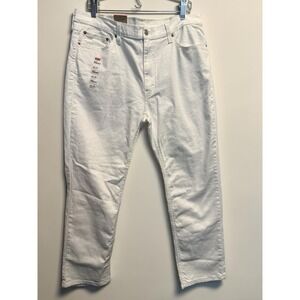 Levi's 541 Athletic Jeans Men's 38x32 White Denim Stretch Tapered Flex NWT Read